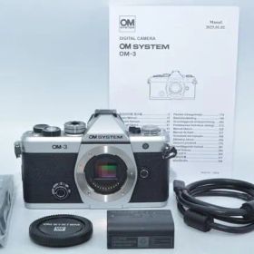 996★新品級・ショット数970回★OM SYSTEM OM-3 ボディ シルバー
