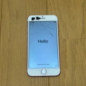 iPhone7 ローズゴールド 画面割れあり 初期化済み