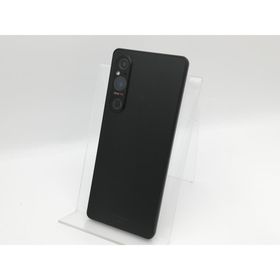【中古】SONY au 【SIMフリー】 Xperia 1 V ブラック 12GB 256GB SOG10【新宿】保証期間１ヶ月【ランクC】