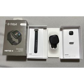 フィットビット(Fitbit)のFitbit VERSA 4 フィットネススマートウォッチ BLACK(その他)