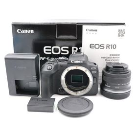 シャッター数28000枚 Canon EOS R10 RF-S18-45 IS STM レンズキット ブラック ミラーレス一眼カメラ キヤノン