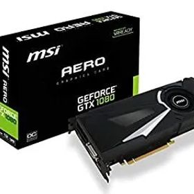 【中古】「非常に良い」MSI Computer GTX 1080 AERO 8G OC NVIDIA GeForce GDDR5X DVI/HDMI/3DisplayPort PCI-Express Video Card [並行輸入品]