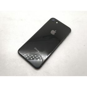 【中古】Apple au 【SIMロック解除済み】 iPhone 8 64GB スペースグレイ MQ782J/A【宇田川】保証期間１ヶ月【ランクC】