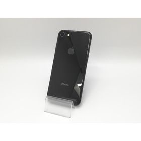 【中古】Apple au 【SIMロック解除済み】 iPhone 8 64GB スペースグレイ MQ782J/A【福岡天神】保証期間１ヶ月【ランクC】