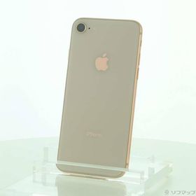 〔中古〕Apple(アップル) iPhone8 256GB ゴールド MQ862J／A SIMフリー〔269-ud〕