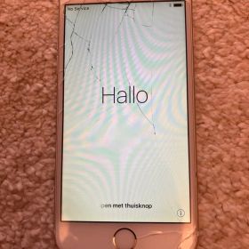 iPhone6 ゴールド ひび割れ、傷あり