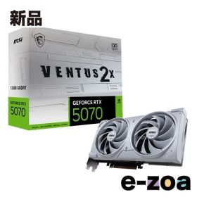 MSI エムエスアイ NVIDIA GeForce RTX 5070 トルクスファン5.0/2542MHz/28Gbps/12GB GDDR7 192bit/白 (2649862)