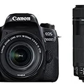 【中古】(非常に良い)Canon デジタル一眼レフカメラ EOS 9000D ダブルズームキット EF-S18-55mm/EF-S55-250mm 付属 EOS9000D-WKIT
