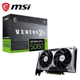 MSI｜エムエスアイ MSI GeForce RTX 5060 8G VENTUS 2X OC / PCI Express 5.0 グラフィックスボード（ブラック） RTX50608GVENTUS
