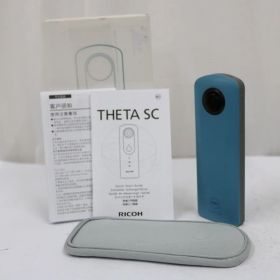 【返品保証】 【元箱付き】リコー Ricoh THETA SC ブルー 360度カメラ e10502