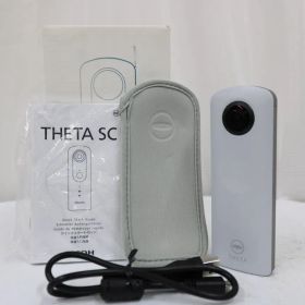 【返品保証】 【元箱付き】リコー Ricoh THETA SC ホワイト 360度カメラ e10506