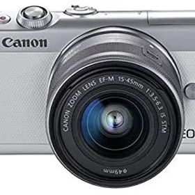 【中古】(非常に良い)Canon ミラーレス一眼カメラ EOS M100 EF-M15-45 IS STM レンズキット(ホワイト) EOSM100WH1545ISSTMLK