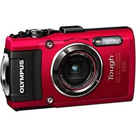 【中古】OLYMPUS デジタルカメラ STYLUS TG-4 Tough レッド 1600万画素CMOS F2.0 15m 防水 100kgf耐荷重 GPS+電子コンパス&内蔵Wi-Fi TG-4 RED(コンパクトデジタルカメラ)