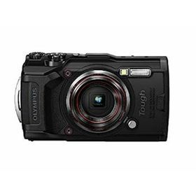 【中古】（非常に良い）OLYMPUS デジタルカメラ Tough TG-6 ブラック 1200万画素CMOS F2.0 15m 防水 100kgf耐荷重 GPS 内蔵Wi-Fi TG-6BLK(コンパクトデジタルカメラ)