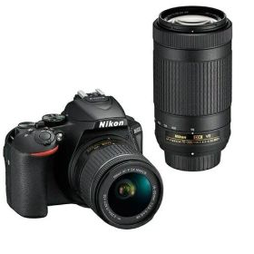 【新品】Nikon ニコン D5600 ダブルズームキット 一眼レフ カメラ 高性能レンズ AF-P DX NIKKOR 18-55mm f/3.5-5.6G VR