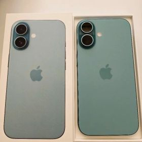 極美品 iPhone 16 128GB ティール SIMフリー バッテリー90%