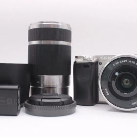 ★良品★ ソニー SONY α6000 ダブルズームレンズキット ILCE-6000Y #2596@c RO4802