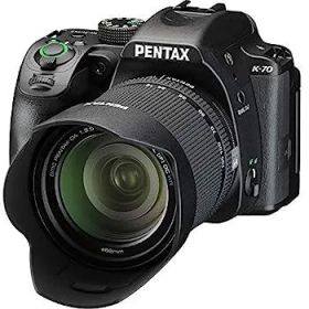 【中古】（非常に良い）PENTAX K-70 18-135mmWRレンズキット ブラック APS-Cデジタル一眼レフカメラ 【視野率100%光学ファインダー】【超高感度・高解像 2424万画素】【