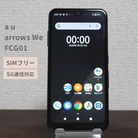 arrows We FCG01 ブラック 【 SIMフリー】【送料無料】 5G / 4G（LTE） FCNT 耐衝撃 / 防水 / 防塵 au 【au109】