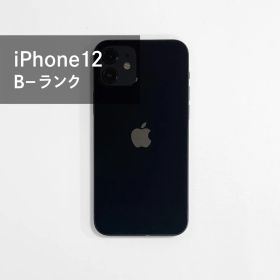 【中古】iPhone12 64GB ブラック/ホワイト バッテリー84%~85％ docomo/au iphone 本体 [ B−ランク ]