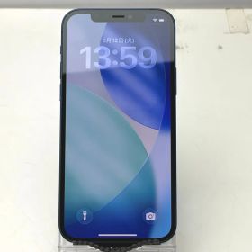 Apple iPhone 12 64GB ブルー SIMロックなし バッテリー最大容量74% サービス表示 MGHR3J/A 中古