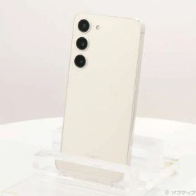 ソフマップ 〔中古品〕 Galaxy S23 256GB クリーム SCG19 au SIMフリー【295】