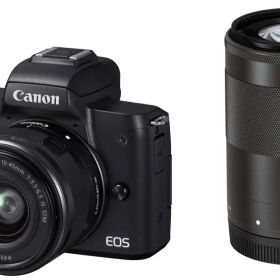 Canon ミラーレス一眼カメラ EOS Kiss M ダブルズームキット