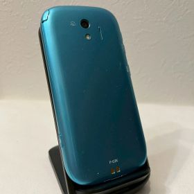 docomo/F-03K/らくらくスマートフォン/ブルー/本体のみ/IMEI確認済み/FCNT/スマホ/動作品/No.198