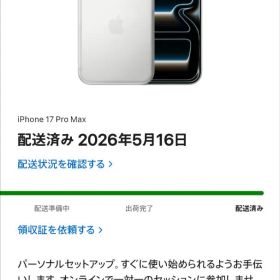 iPhone 17 pro max シルバー 256gb 【新品未開封】