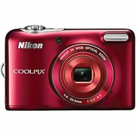 【中古】(良い)Nikon COOLPIX L30 20.1MPデジタルカメラ 5倍ズームNIKKORレンズと720p HDビデオ(レッド) (メーカー生産終了)