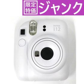 [ジャンク] 富士フイルム instax mini 12 インスタントカメラ チェキ instax-mini12-wh クレイホワイト[難あり(D)]