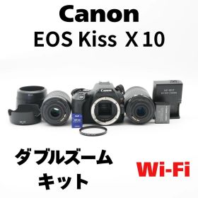 送料無料 美品 Canon キヤノン EOS Kiss X10 レンズキット デジタル一眼レフカメラ #AA5687
