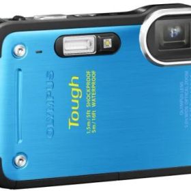 【中古】OLYMPUS デジタルカメラ TG-620 1200万画素 5m防水 1.5m耐落下衝撃 裏面照射型CMOS ブルー TG-620 BLU