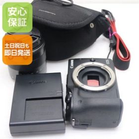 超美品 EOS M3 レンズキット ブラック 即日発送 ミラーレス一眼 Canon 本体 土日祝発送OK 06000