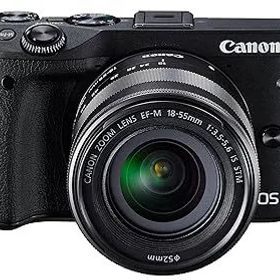【中古】(非常に良い)Canon ミラーレス一眼カメラ EOS M3 レンズキット(ブラック) EF-M18-55mm F3.5-5.6 IS STM 付属 EOSM3BK-1855ISSTMLK