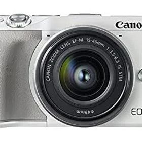【中古】(非常に良い)Canon ミラーレス一眼カメラ EOS M3 レンズキット(ホワイト) EF-M15-45mm F3.5-6.3 IS STM 付属 EOSM3WH-1545ISSTMLK