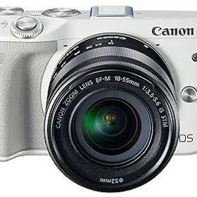【中古】(非常に良い)Canon ミラーレス一眼カメラ EOS M3 レンズキット(ホワイト) EF-M18-55mm F3.5-5.6 IS STM 付属 EOSM3WH-1855ISSTMLK
