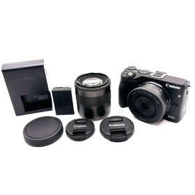 【即発送】Canon キャノン EOS M3 ダブルズームキットミラーレスカメラ