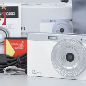 【中古】KEIYO ケイヨー AN-DC003 ホワイト コンパクトデジタルカメラ 元箱付き