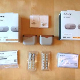2台セット SONY WF-1000XM3 ワイヤレスイヤホン プラチナシルバー