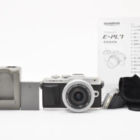 ＜並品＞ OLYMPUS ミラーレス一眼 PEN E-PL7 14-42mm EZレンズキット シルバー