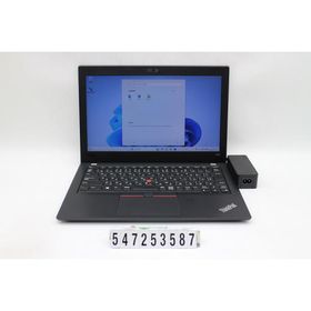 ノートパソコン 【ジャンク品】Lenovo ThinkPad X280 Core i5 8250U 1.6GHz/16GB/256GB(SSD)/12.5W/FWXGA(1366x768)/Win11