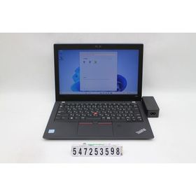 ノートパソコン Lenovo ThinkPad X280 Core i5 8250U 1.6GHz/16GB/256GB(SSD)/12.5W/FWXGA(1366x768)/Win11