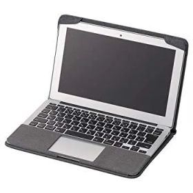 【中古】(未使用･未開封品) エレコム ファブリックカバー MacBookAir 11.6インチ対応 ブラック MB-A11FCBK f4u0baa
