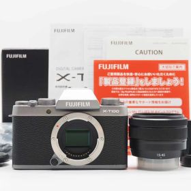 富士フィルム Fujifilm X-T100 24.2MP Mirrorless Digital Camera Silver 元箱 [美品] #Z5772A