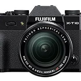 【中古】(非常に良い)FUJIFILM ミラーレス一眼 X-T10 レンズキット ブラック X-T10LK-B