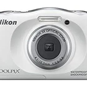 【中古】(非常に良い)Nikon デジタルカメラ S33 防水 1317万画素 S33 ホワイト S33WH