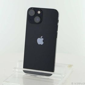 〔中古〕Apple(アップル) iPhone13 mini 128GB ミッドナイト MLJC3J／A SIMフリー〔377-ud〕