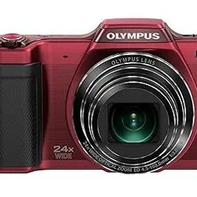 【中古】OLYMPUS デジタルカメラ STYLUS SZ-15 1600万画素 光学24倍ズーム 広角25mm レッド SZ-15 RED