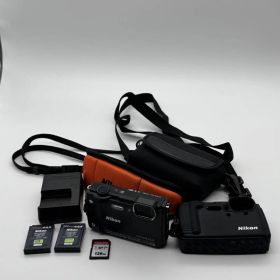 ☆彡Nikon COOLPIX W300 ブラック防水 MH-65P SD付★